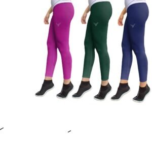 Women's Ankle fit Leggings | Cotton and Lycra with 4 Way Stretch. Feels Soft, Good and Comfort (Pack of 3)